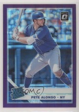 2019 Donruss Optic Rated Rookies Purple Pandora Prizm 6/99 Pete Alonso #82 h3a