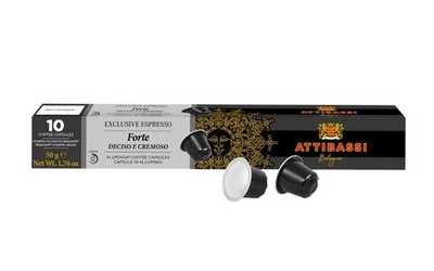 ATTIBASSI - Espresso 'Forte' 5% Arabica 10 x 5g - Kaffeekapseln