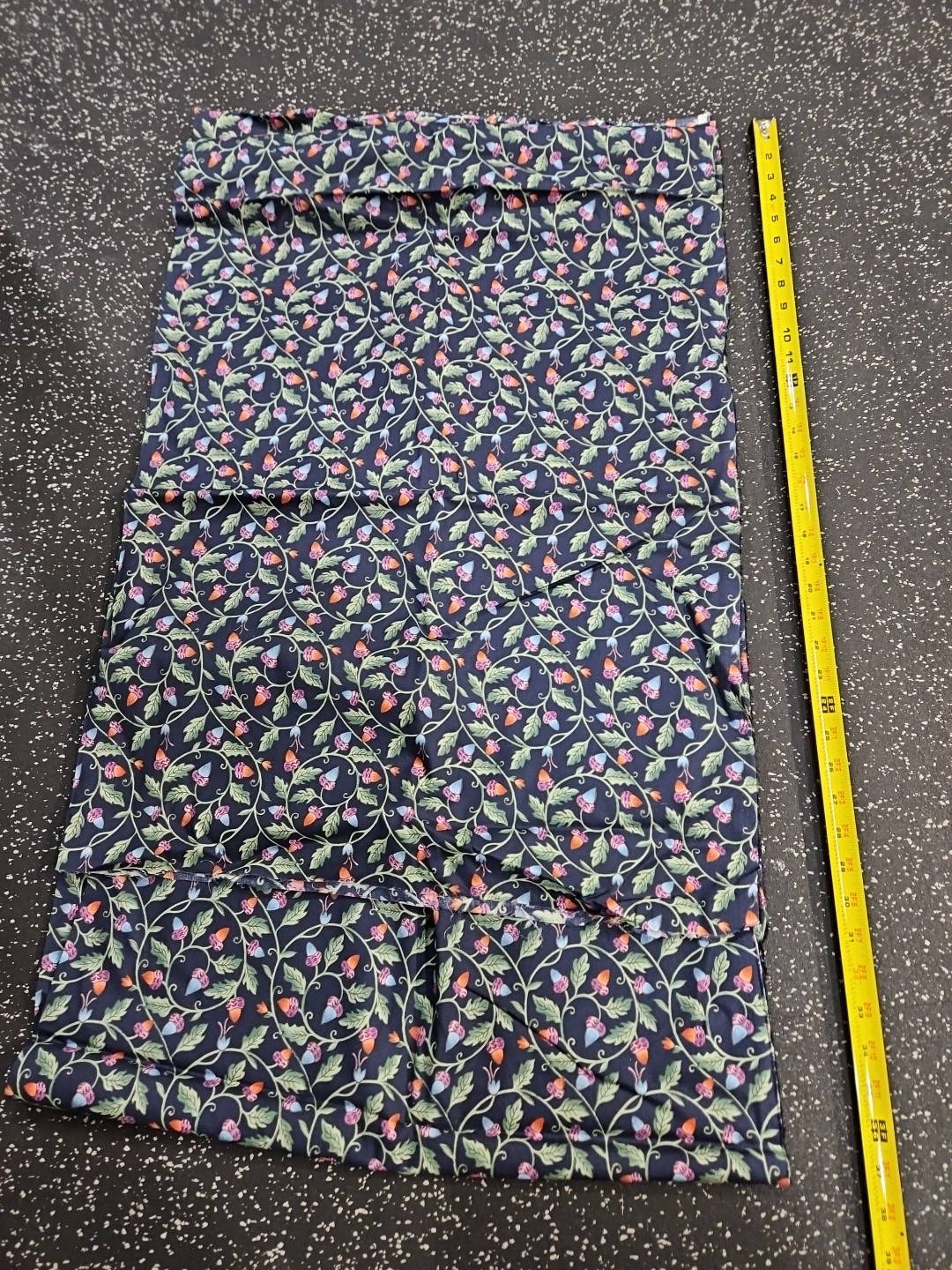 Lot Of 2.75 Yards Christmas Lights Fabric