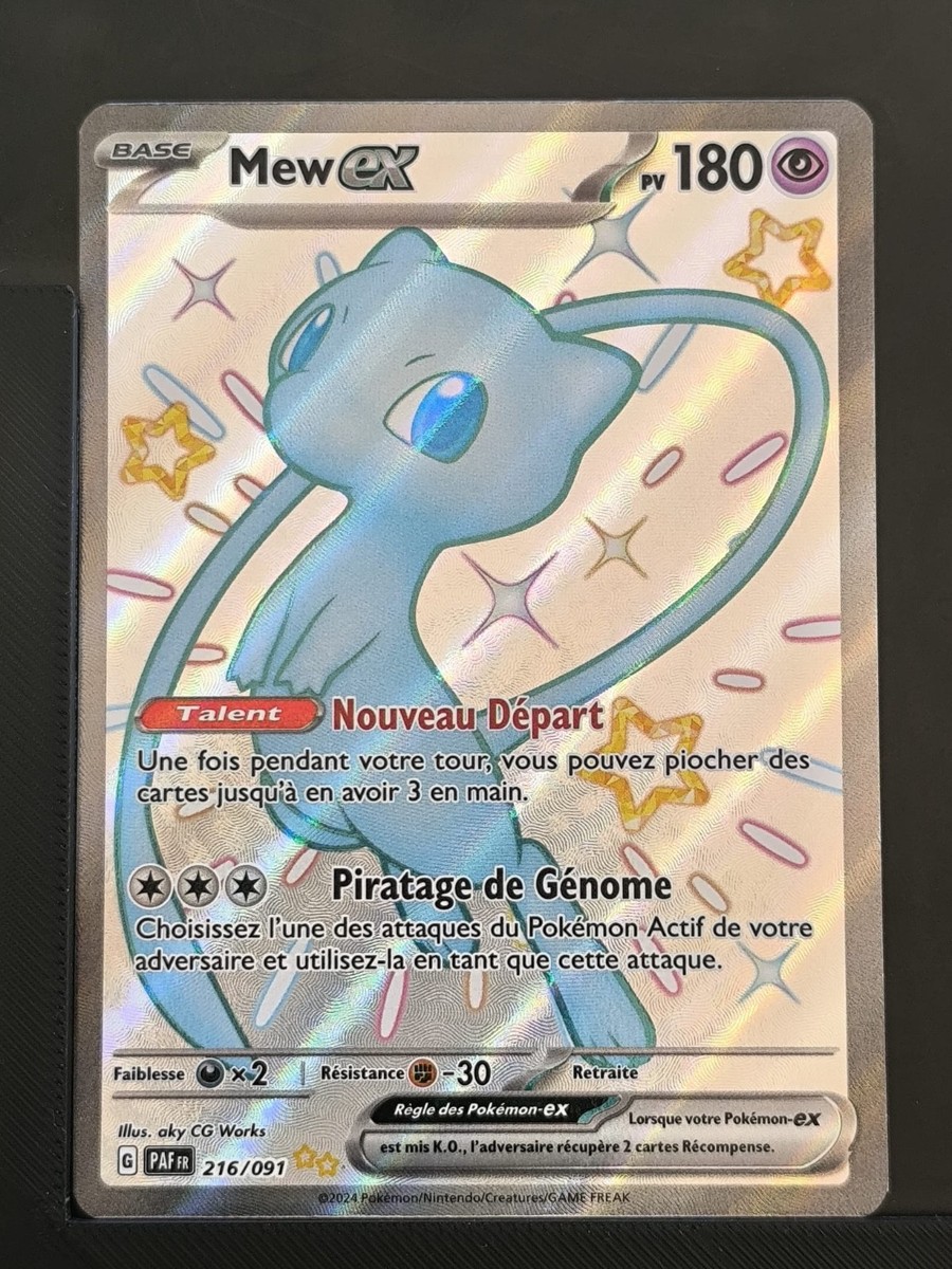 CARTE POKEMON - Mew ex PV180 216/091 - EV4.5 Destinées de Paldéa FR EUR CARTE POKEMON - Mew ex PV180 216/091 - EV4.5 Destinées de Paldéa FR EUR