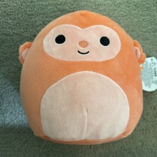 Squishmallows 8 Kellytoy Elton the Monkey Pink Plush Stuffed Animal Toy - Gift