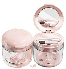 Retainer Mouth Guard Soak Container Box, Denture Bath Case Strainer Basket