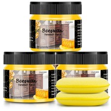 3 PCS Wood Seasoning Beewax Natural Beewax Traditional Wood Wax Multipurpose ...