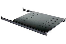 Raising Electronics 19" 1U 4 Post Sliding Fixed Rack Server Shelf