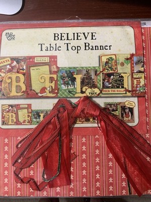 Pine Cone Express  Believe Tabletop Banner Scrapbooking Graphic 45 Kit