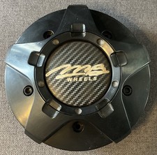Mb Wheels C-358-2 Black Center Cap Bolt On Custom Rim Hubcap Middle Cover Used Mb Wheels C-358-2 Black Center Cap Bolt On Custom Rim Hubcap Middle Cover Used