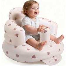 Inflatable Baby Seat for 3-36 Months, Back Support, Built-in Air Pump, Learni...
