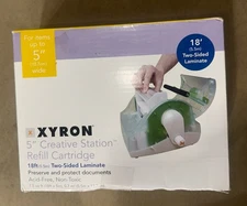 XYRON Creative Station Refill Cartridge Two Sided Laminate 5” X 18’ ft New