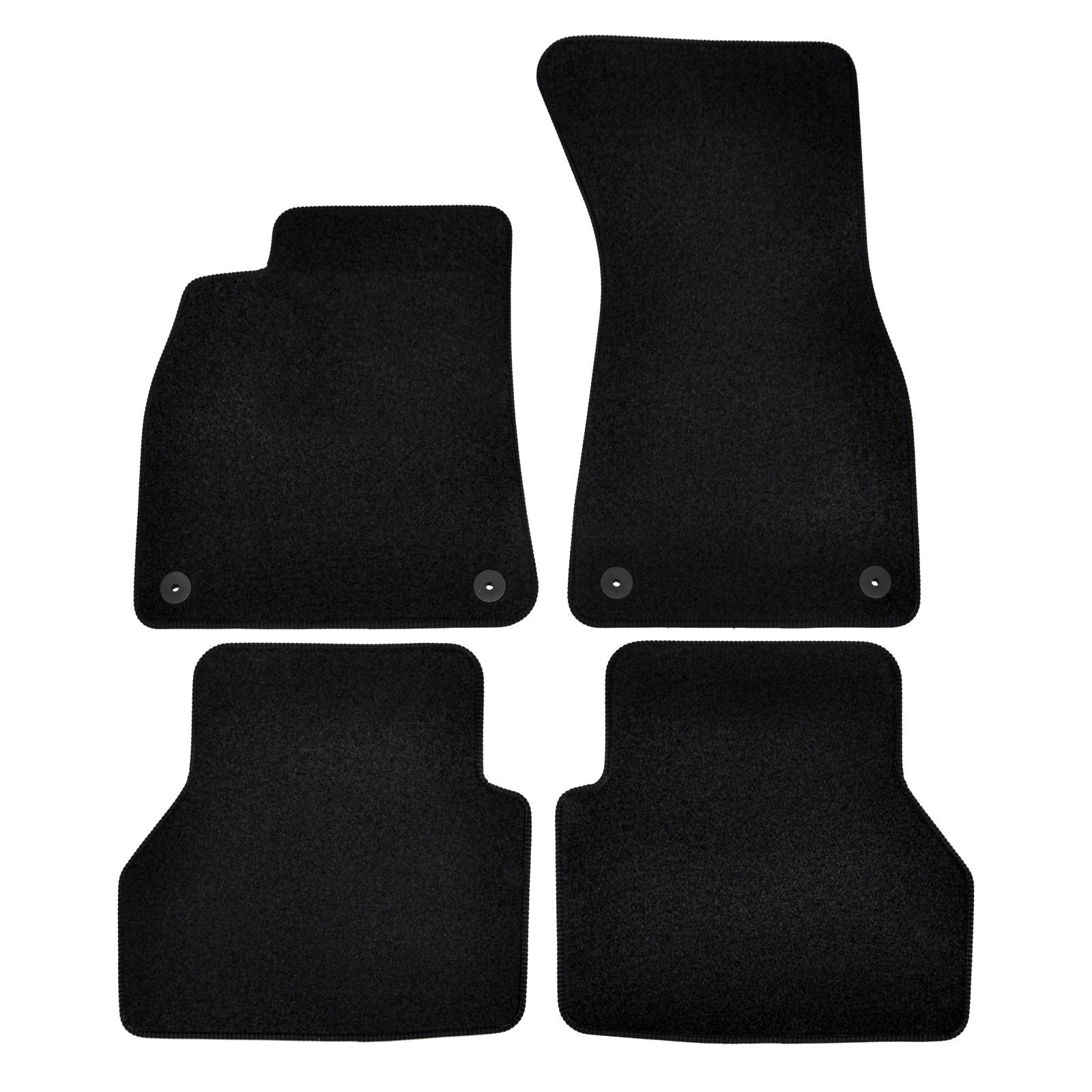 Tapis de sol Audi A7 C8 2018-2025 kit de 4 pièces en velours noir sur mesure