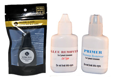 Eyelash extension Blink Ultra Plus Glue +Primer+ Remover Set