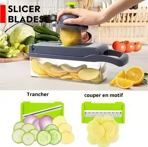 Mandoline Coupe Légumes Multifonctions-16 Accessoires Trancheuses Et Râpe. - Imagen 4 de 4