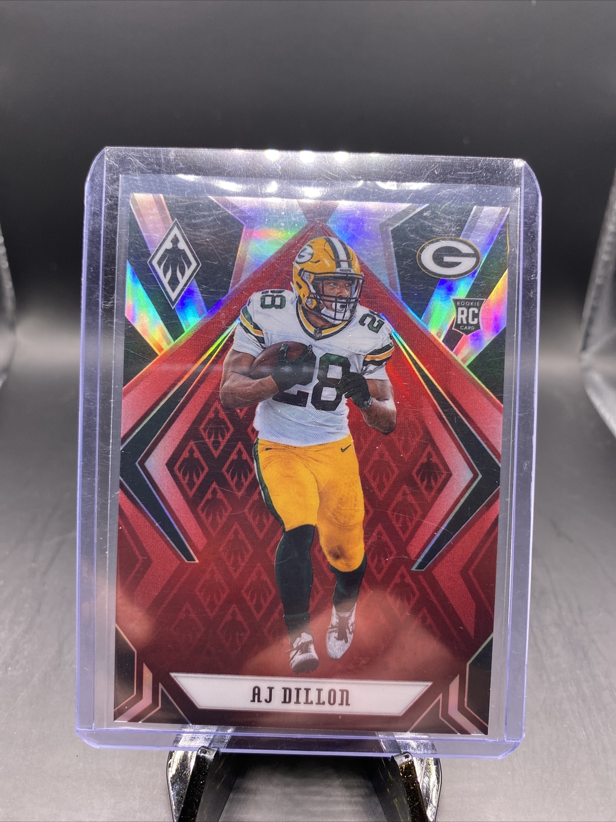 2020 Panini Phoenix AJ DILLON RC Red Parallel 008/299 - Packers