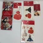 Vintage Holiday Barbie Gift Set Stickers Printed Tissue Seals Bow Tags Nos