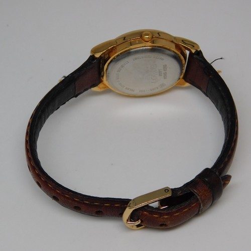 LORUS Disney V501-6N70 Genuine Leather Quartz Analog Women's Watch New Battery - Picture 9 of 10