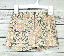 Crewcuts Chino Shorts Girls Size 6 Pink Elastic Waist, Waist Adjustments Cotton