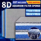 8D Aquarium Filter Media 8-Layer Filter Pads Bio Sponge Foam for Fish Tank Pond