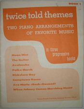 Vintage Twice Told Themes Piano Duet Music Book for 2 pianos