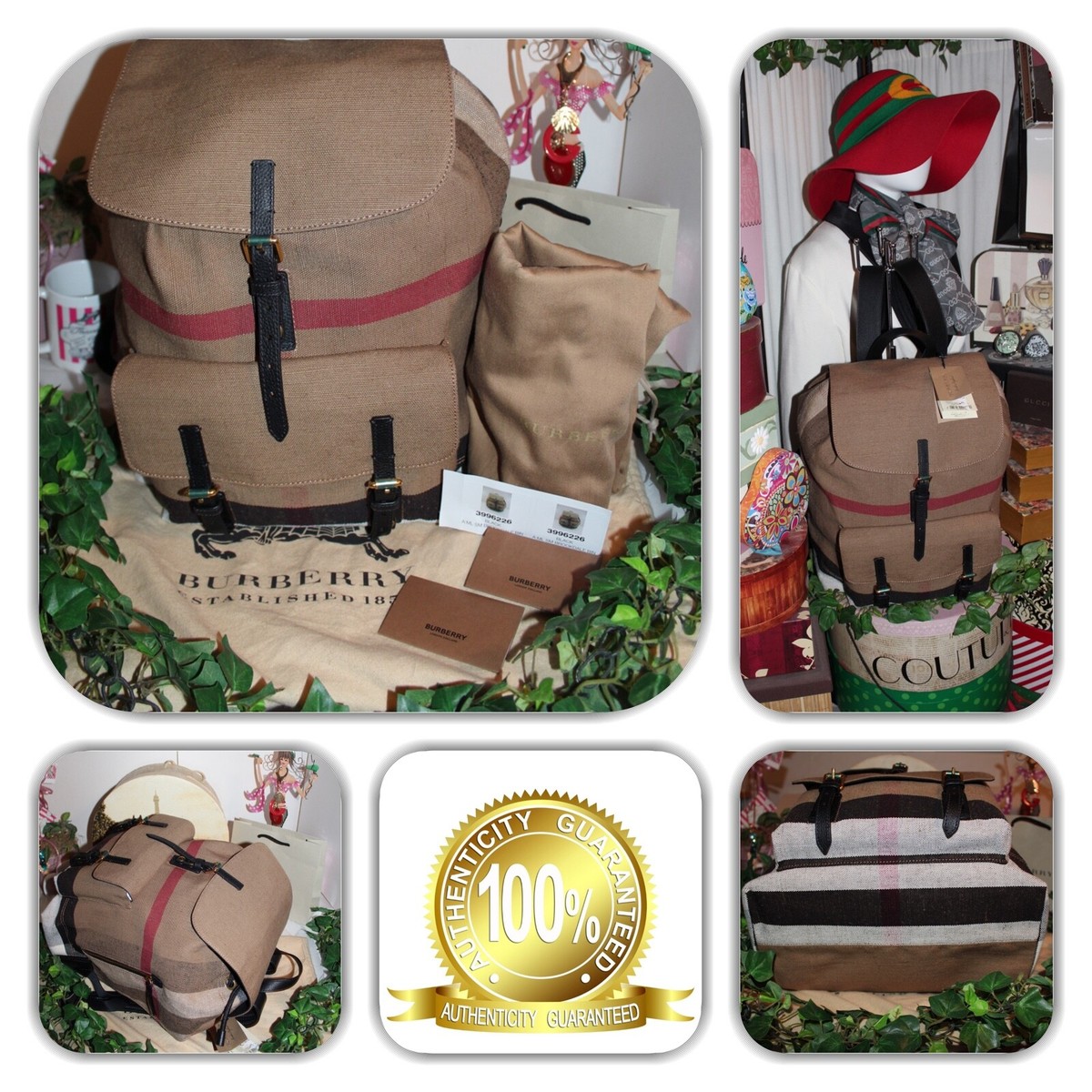 ONE OF A KIND-BURBERRY NOVA CHECK LARGE BACKPACK! | eBay display picture 1