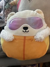 Squishmallows Brooke the Polar Bear 8" Plush Stuffed Animal w/ Ski Goggles
