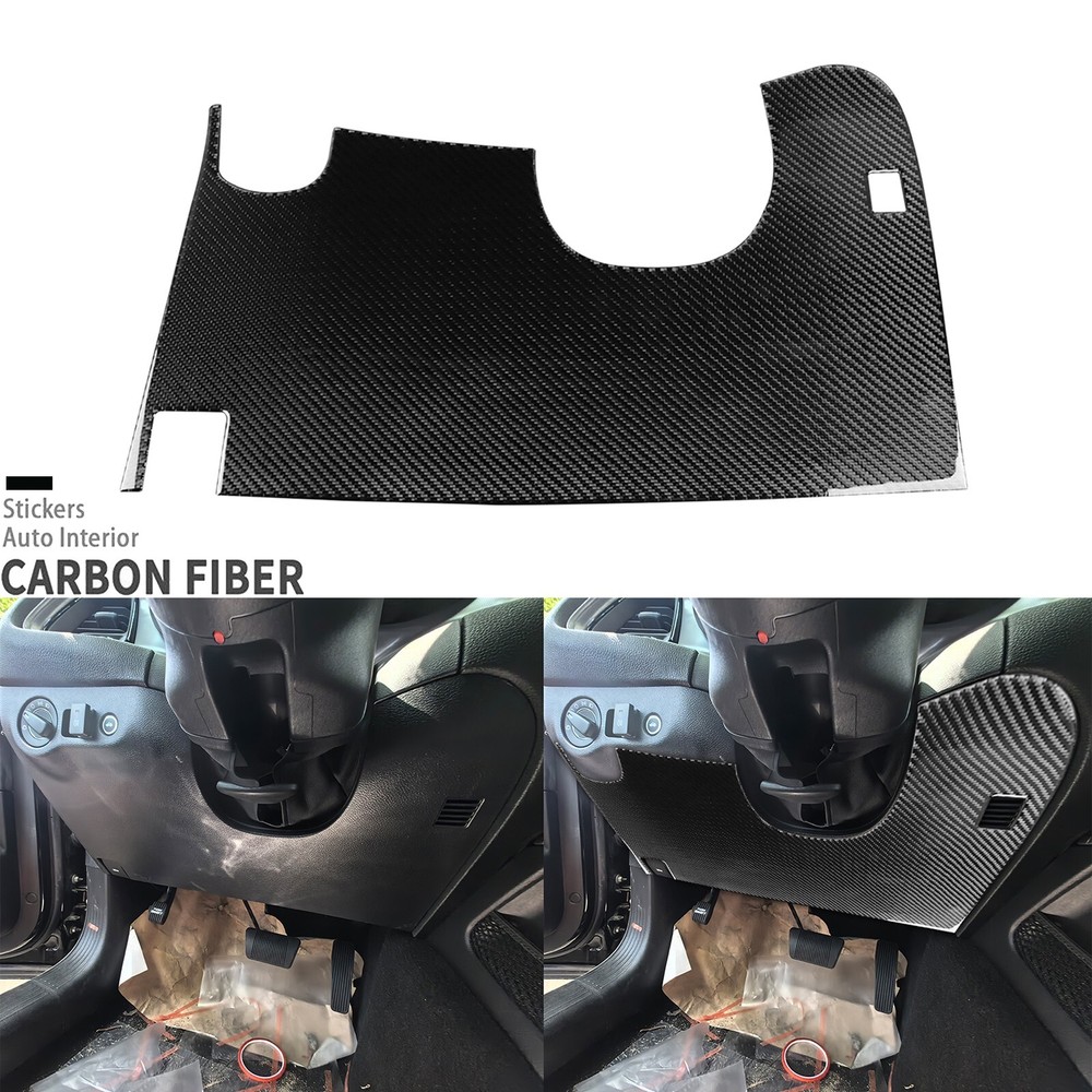 Real Carbon Fiber Driver Dashboard Panel Cover Trim For Dodge Challenger 2015-24