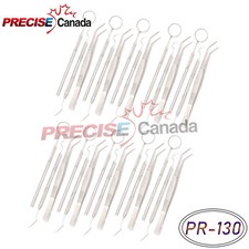 30 Instruments Basic Dental Set Mirror Explorer College Plier PR-130