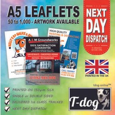 A5 Flyers Leaflets Printed Full Colour 150gsm Silk - A5 Flyer Printing