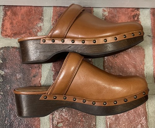 Madewell Cecily Clog Brown Oiled Leather Womens Size 7 $168 - Picture 4 of 12