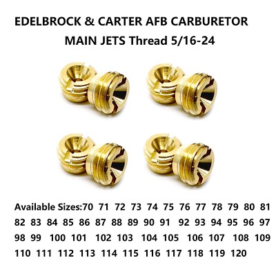 Edelbrock 12479 Edelbrock Standard Main Jets 1/4-32 Thread Jet 79 Size-0 079In Quantity-2