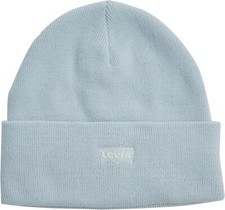 Levis slouchy beanie tonal batwing logo in light blue RRP £25.00