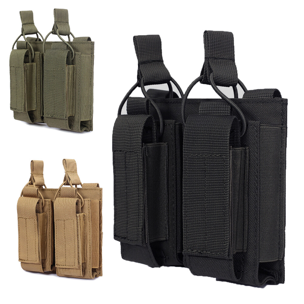 Tactical MOLLE Double Stack Magazine Holster for Rifles & Pistols-image