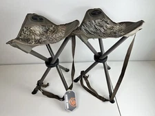 2 Game Winner Mossy Oak Camo Green 3-Legged Folding Stool READ
