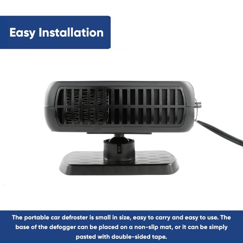 12 V Tragbarer ausklappbarer Griff Auto Heizung Windschutzscheibe Demister Defroster CH500 + CP - Bild 5 von 15