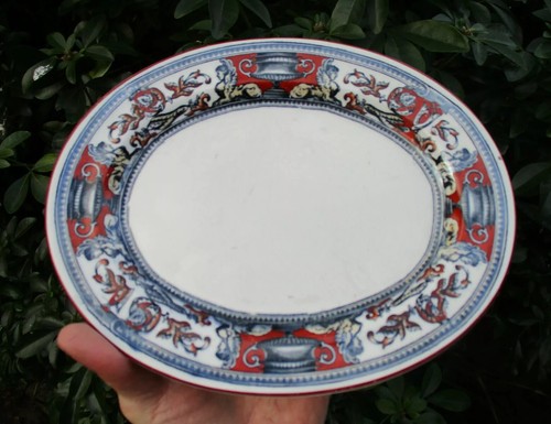 Superb Antique B.L & Co. Hill Pottery Kensington Pattern Oval Serving Platter - Picture 8 of 12