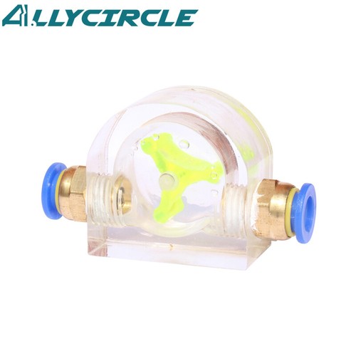 Water Flow Indicator 8/10/12MM Diameter Acrylic Semicircle Metal Circle Square - Picture 4 of 20