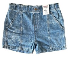 Signature By Levi Strauss  Co Girls High-Rise 3  Shorts Loose Fit Size XXL Blue