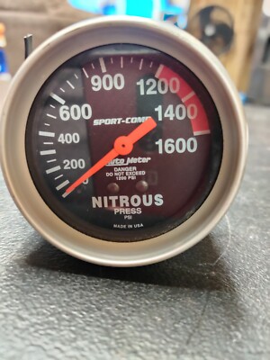Autometer Pro comp Nitrous Pressure Gauge 