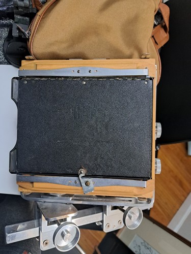 LINHOF TECHNIKA 4x5 LARGE FORMAT ANTIQUE CAMERA WITH LENS, STAND, & ACCESSORIES - Picture 8 of 20