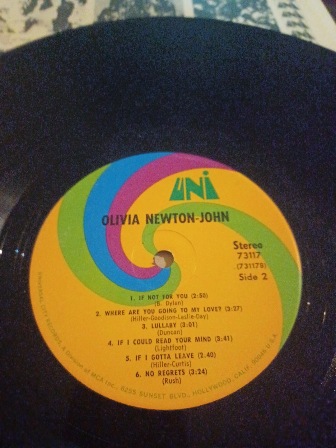 Olivia Newton John•If Not For You•Record 73117•Uni 1st Press'71•STRONG VG/VG+