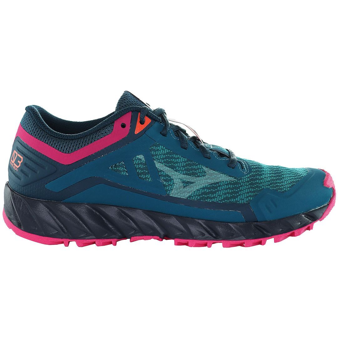 Mizuno Wave Ibuki Trail Lace Blue Synthetic Womens Running