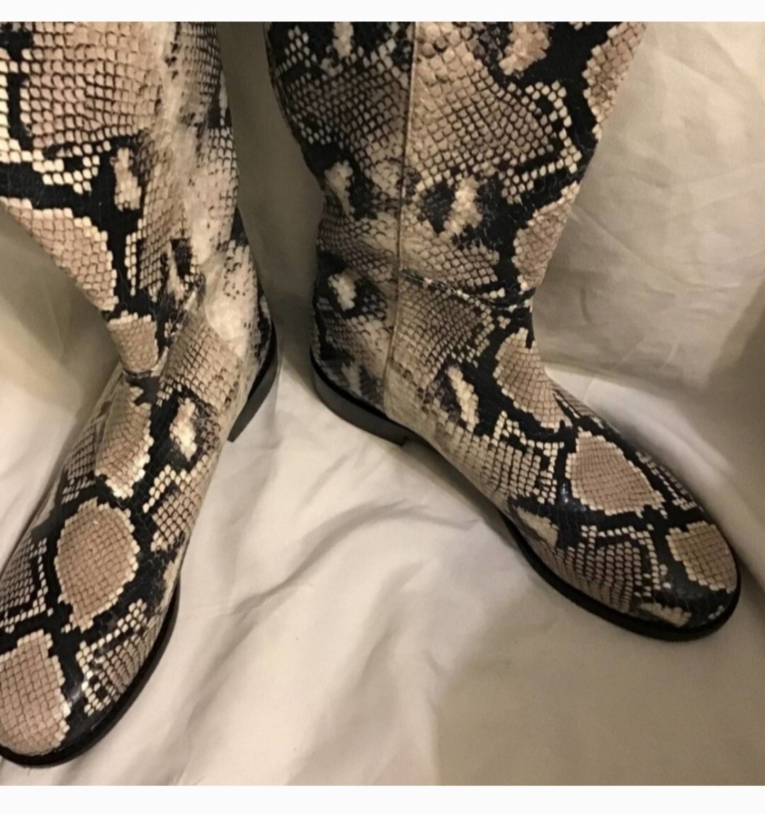 Stuart Weitzman Women’s Over-the-Knee Python Flat… - image 13