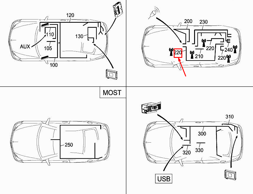 NOUVEAU CÂBLAGE D'ANTENNE GPS MERCEDES-BENZ E COUPÉ C207 A2075407900 ORIGINAL
