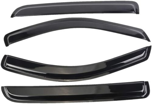 For 2004-08 Ford F150 Supercrew Cab Window Visor Rain Guard Wind Deflectors - Foto 10 di 10