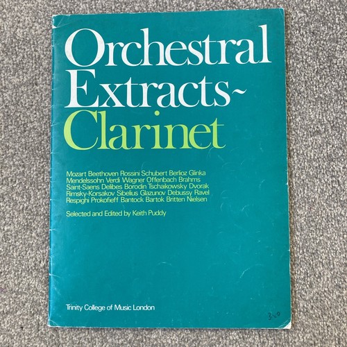 Orchestral Extracts Clarinet, edited by Keith Puddy, Trinity College of Music