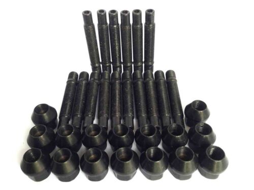 M12 x 1.5 Stud Conversion Kit for Mini's Inc Nuts (Black) - 第 1/3 張圖片