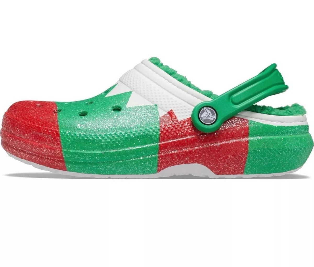 NWT Crocs Classic Lined Holiday Christmas Elf Fur Lined Clogs‎ Shoes Size M 13 NEW Crocs Classic Lined Holiday Christmas Elf | Mercari main image 3
