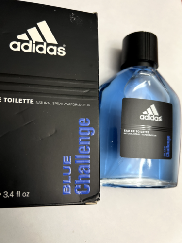 ADIDAS BLUE CHALLENGE EAU DE TOILETTE SPRAY FOR MEN - 3.4 OZ/100 ML IN BOX RARE - Picture 15 of 24