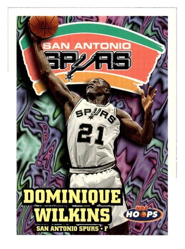 1997-98 Finest Refractors #44 Dominique Wilkins B - San Antonio
