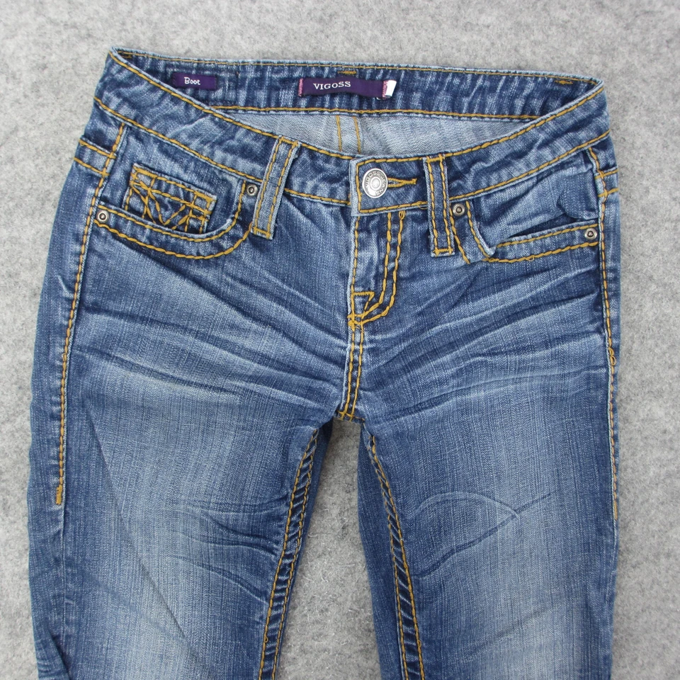 Vigoss Jeans Women's 2/3 Blue Medium Wash Boot Cut Jeans - Image 2 of 4