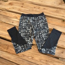 Cat  Jack Girls Geometric Print Leggings Black  White XL 14/16