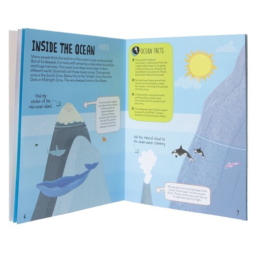 NEW STEM EXPLORE THE OCEAN 150PIECE JIGSAW PUZZLE & 24 PIECE STICKER